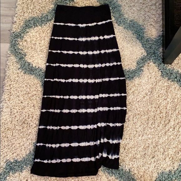 Watercolor tie dye maxi skirt - Picture 1 of 2